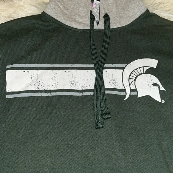 Pro Edge by Knights Apparel Michigan State University Spartan Hooded Sweatshirt - Picture 2 of 7